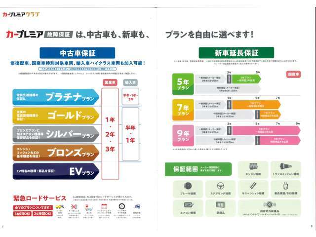 緊急ロードサービスは365日、24時間対応です！レッカー牽引、キー閉じ込み、ガス欠、バッテリー上がりジャンピング作業、パンク時のタイヤ交換、脱輪作業など充実のサービスです。