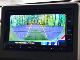 【バックカメラ】駐車時に後方がリアルタイム映像で確認できます。大型商業施設や立体駐車場での駐車時や、夜間のバック時に大活躍！運転スキルに関わらず、今や必須となった装備のひとつです！