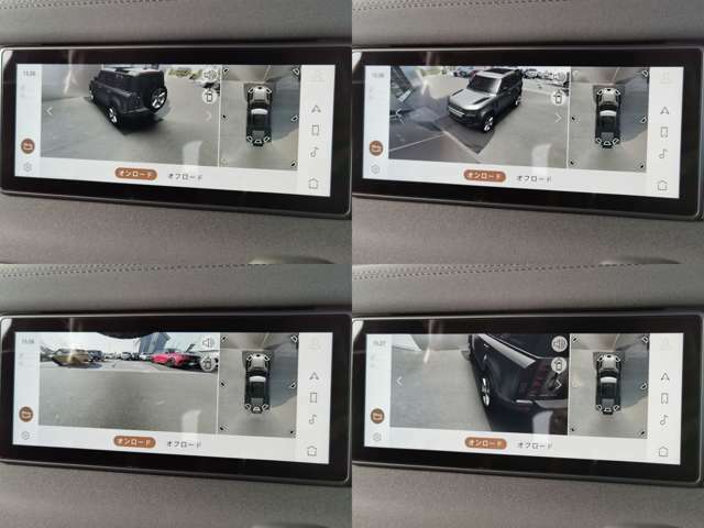【3Dサラウンドカメラ（360°カメラ）】全方位の死角となる部分や発進時・駐車時・細い路地からの運転などカメラを通してモニターで確認することが可能です。