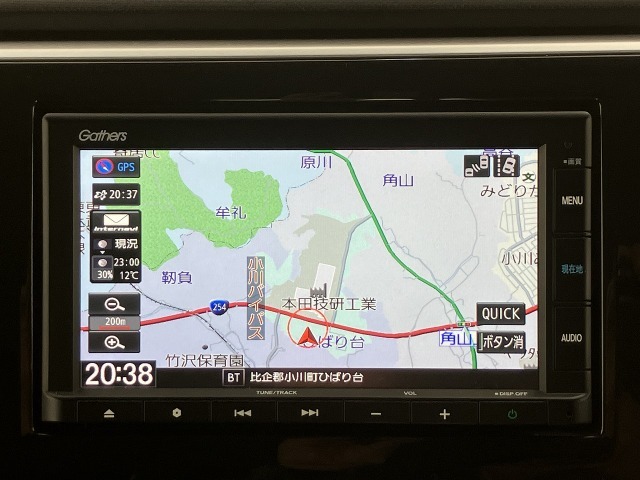 ★ホンダ純正ギャザズナビ（型式：VXM-205Ci）★操作性や視認性に優れており、最適なルートでご案内致します