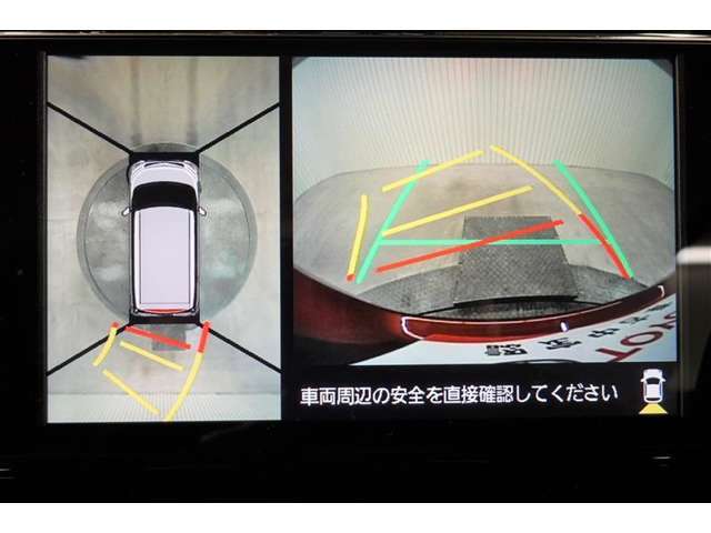 バックモニター＆パノラミックビューで車庫入れや駐車もラクラク♪ ※あくまでも補助的な装置なので目視確認もお忘れなく！