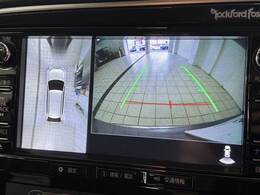 【アラウンドビューモニター】全周囲カメラで危険察知。狭い駐車場でも安心して駐車できますね。