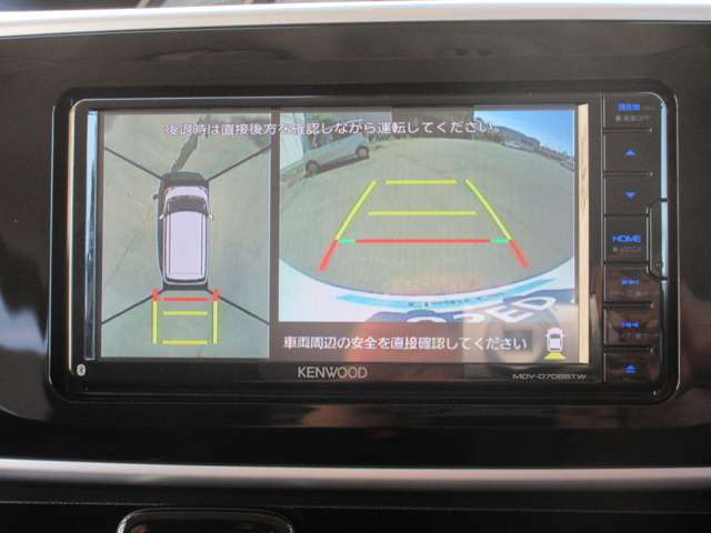 全方位カメラとバックカメラ付です。