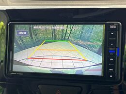 【バックカメラ】駐車時に後方がリアルタイム映像で確認できます。大型商業施設や立体駐車場での駐車時や、夜間のバック時に大活躍！運転スキルに関わらず、今や必須となった装備のひとつです！