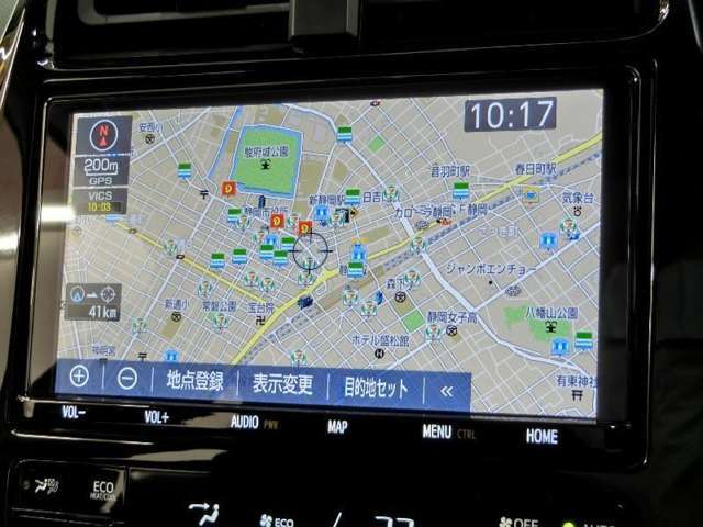 純正ナビゲーション搭載で初めての道や遠出も安心です