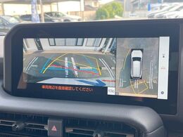 【パノラミックビューモニター】専用のカメラにより、上から見下ろしたような視点で360度クルマの周囲を確認することができます☆死角部分も確認しやすく、狭い場所での切り返しや駐車もスムーズに行えます。