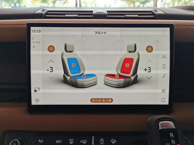 【シートヒーター＆クーラー】フロントシートに3段階調節が可能なシートヒーター＆クーラーが内蔵されております。季節を問わず重宝するオプション装備です。