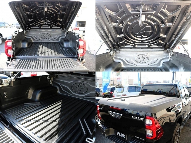 高額アイテムのベッドライナーとハードトノカバー！荷室部分を傷つける事無く、荷物を積む事が可能です♪