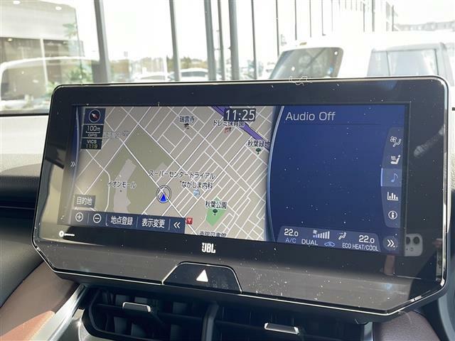 【純正ナビ】専用設計で車内の雰囲気にマッチ！ナビ利用時のマップ表示は見やすく、テレビやDVDは臨場感がアップ！いつものドライブがグッと楽しくなります！