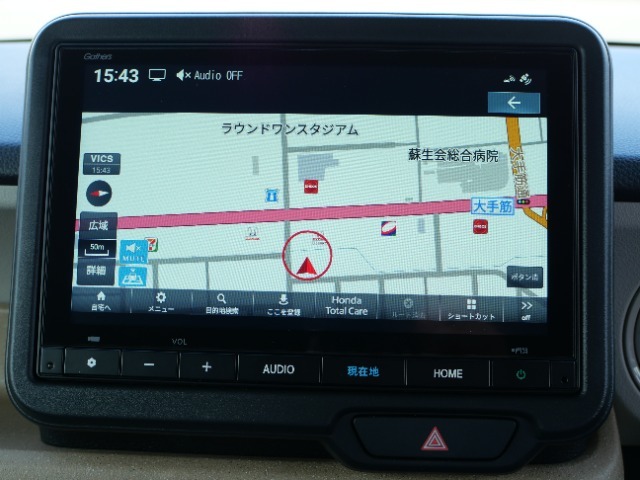 地図画面の写真です。
