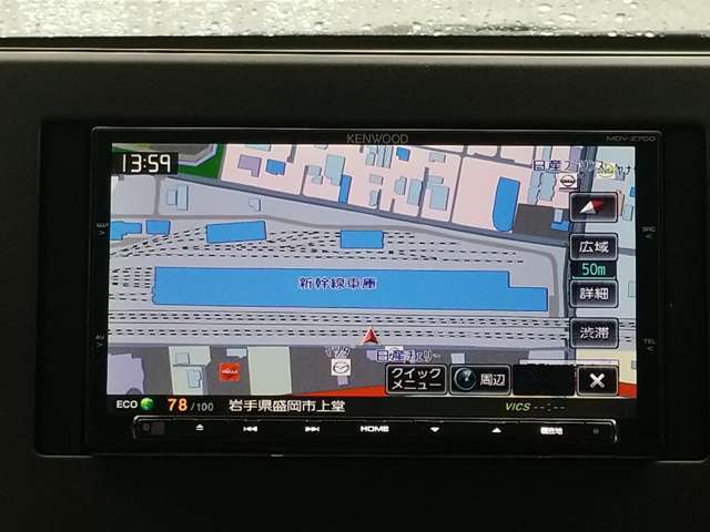 KENWOODメモリーナビ　フルセグ　CD/DVD再生　CD録音　Bluetoothオーディオ