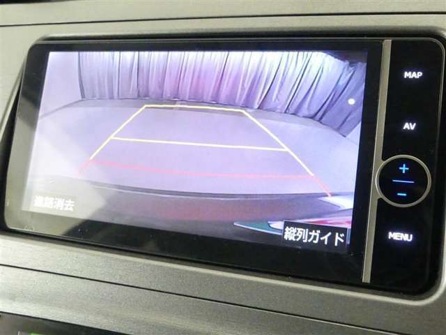 バックガイドモニターで、後方を確認しながら安心して駐車することができます。運転初心者も熟練者も必須の機能ですよ！