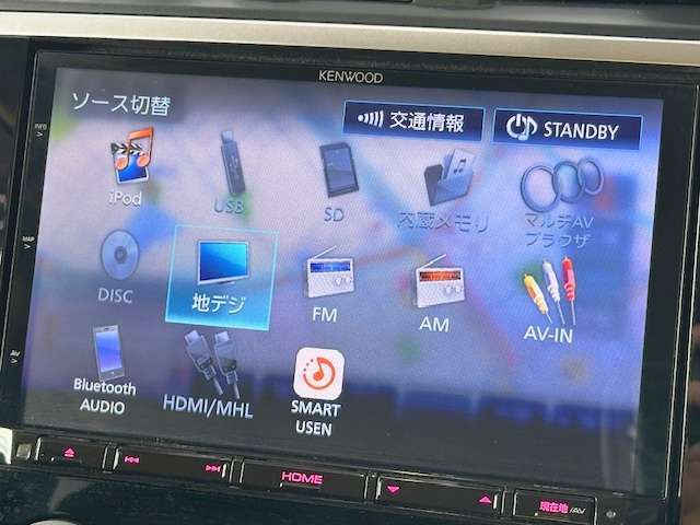 純正SDナビ付き！DVD再生、フルセグTV、Bluetoothオーディオ、バックモニターと装備が充実しております！