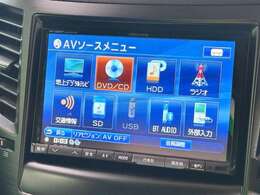 純正HDDナビ付き！DVD再生、フルセグTV、Bluetoothオーディオ、ミュージックサーバー、バックモニターと装備が充実しております！
