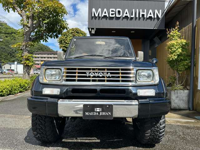 トヨタ　ランドクルーザープラド　SXワイド　ブラックオールペイント・リフトアップ・ウッドステアリング　車両のご案内です！