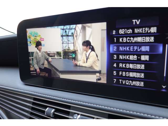 純正地デジTV・タッチパネルワイドディスプレイ。