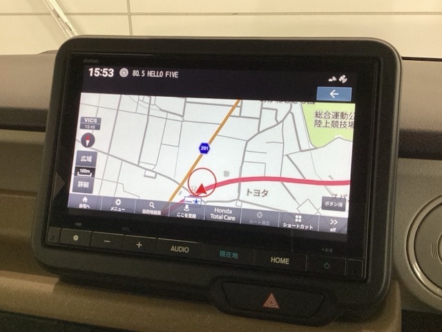 ギャザズナビ搭載です。知らない道も安心ですね！