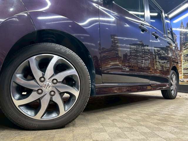 純正14インチアルミホイール！アルミのコーティングも御座います！汚れがちなアルミホイールも安心です！！