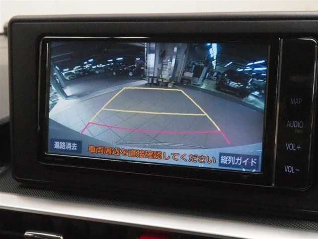 バックガイドモニターで、後方を確認しながら安心して駐車することができます。運転初心者も熟練者も必須の機能ですよ！