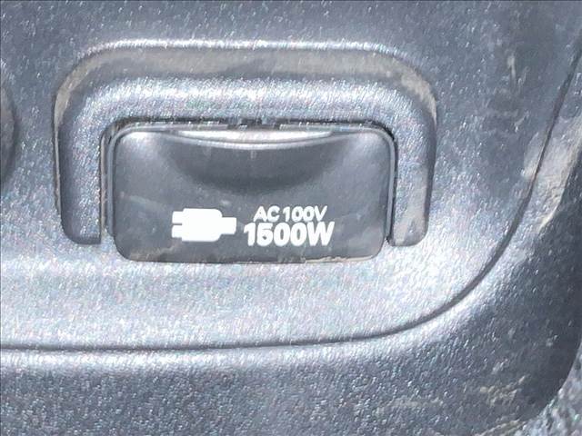 【AC100V】コンセント付きですので家庭用電化製品が車内でご利用いただけます。