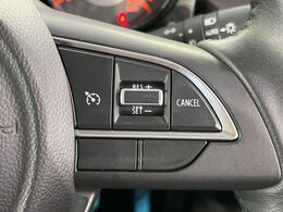 【クルーズコントロール】高速道路もラクラク走行。アクセルを離しても一定速度で走行ができ、長距離運転時の負担を軽減！加速・減速も簡単なスイッチ操作で調整できます。