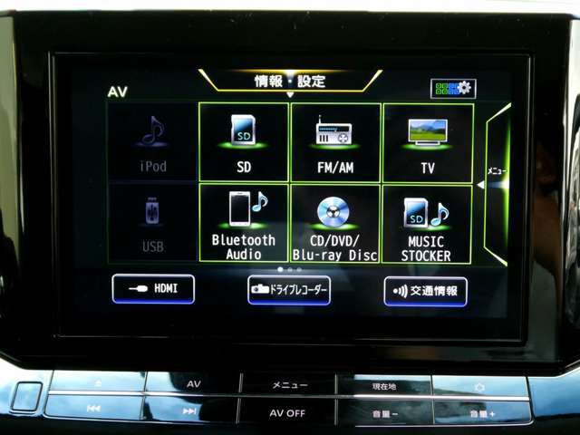 オーディオ機能は、ブルーレイ、DVDビデオ再生、CD、TV、音楽録音、Bluetooth　Audioなど多彩なメディアに対応しています。