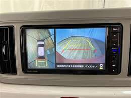【パノラミックビューモニター】クルマの斜め後ろや真横など、目が届きにくい箇所も確認できるため、いち早く障害物に気が付くことができて安心ですね♪