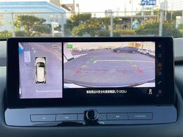 【　アラウンドビューモニター・バックモニター　】真上から見たような映像が流れ、便利かつ大変見やすく安全確認もできます！駐車が苦手な方にもオススメな便利機能です！