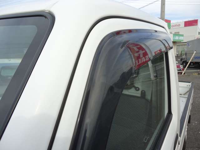 サイドバイザーで雨天時の換気もOK☆