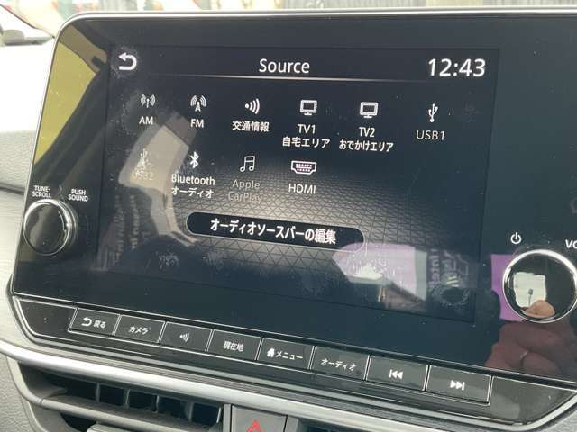 Bluetooth対応ナビでスマホの中の音楽も聴くことができドライブなどに便利な機能です！