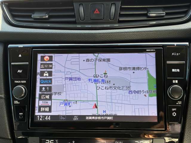 簡単操作の日産純正メモリーナビ搭載！初めての場所、知らない道も安心♪純正なので車と同じ保証対象なのも嬉しいポイントです。(MM518D-L)