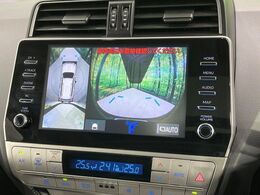【パノラミックビューモニター】専用のカメラにより、上から見下ろしたような視点で360度クルマの周囲を確認することができます☆死角部分も確認しやすく、狭い場所での切り返しや駐車もスムーズに行えます。