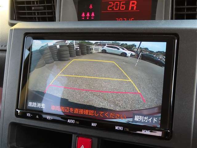車庫入れもお任せのバックカメラ付き！
