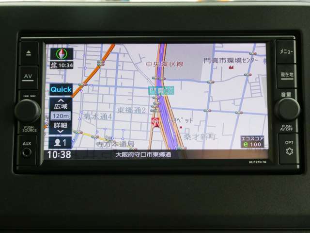 使い勝手も機能性も優れた日産純正ナビゲーション「MJ121D-W」を搭載♪BluetoothオーディオもOK！アナタのスマホのお気に入りの曲も流せます♪♪