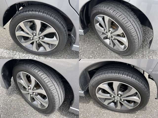 165/55R/14純正アルミホイールです。タイヤのこともご相談ください！