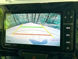 【バックカメラ】駐車時に後方がリアルタイム映像で確認できます。大型商業施設や立体駐車場での駐車時や、夜間のバック時に大活躍！運転スキルに関わらず、今や必須となった装備のひとつです！