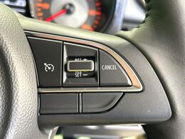 【クルーズコントロール】高速道路もラクラク走行。アクセルを離しても一定速度で走行ができ、長距離運転時の負担を軽減！加速・減速も簡単なスイッチ操作で調整できます。