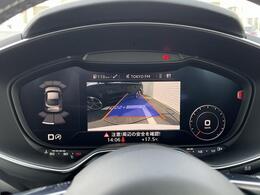 ●リアビューカメラ『入車経路を算出し、ガイドラインと補助線をディスプレイに表示します。同時にバンパーに内蔵のセンサーが障害物を感知し音で注意を促します。後方の死角も安心していただけます。』