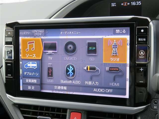 Bluetooth(ブルートゥース）接続機能付き。　スマートホンなどからお気に入りの音楽をワイヤレス再生できます。　ドライブがさらに楽しくなりますね♪
