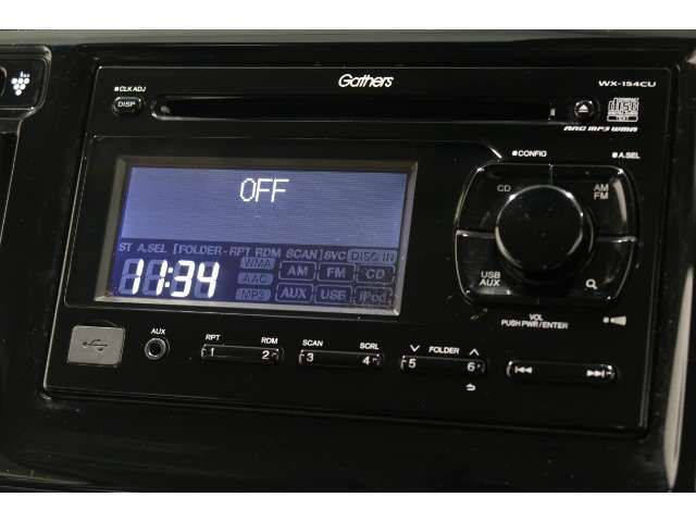 ホンダ純正ギャザズCDチューナー（WX-154CC）☆お気に入りの音楽をお楽しみいただけます☆各種ナビ取り付けも当店にて対応可能です！是非ご相談くださいませ☆