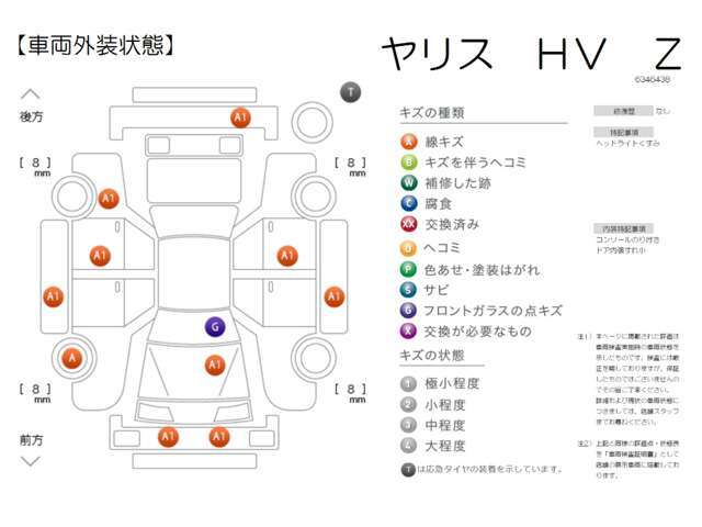 【車両検査証明書】クルマに詳しくない方にも安心していただけるよう点数表記しております！（総合評価→11段階評価、内装・外装→5段階評価）定期的に第三者機関によるチェックも実施しています♪