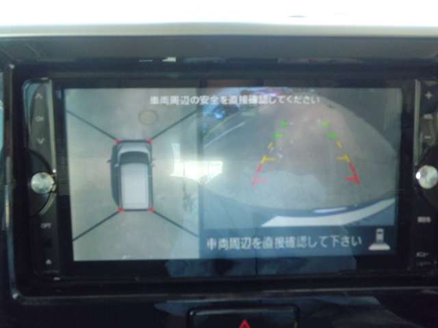 車の全周囲を確認できるアラウンドビューモニター