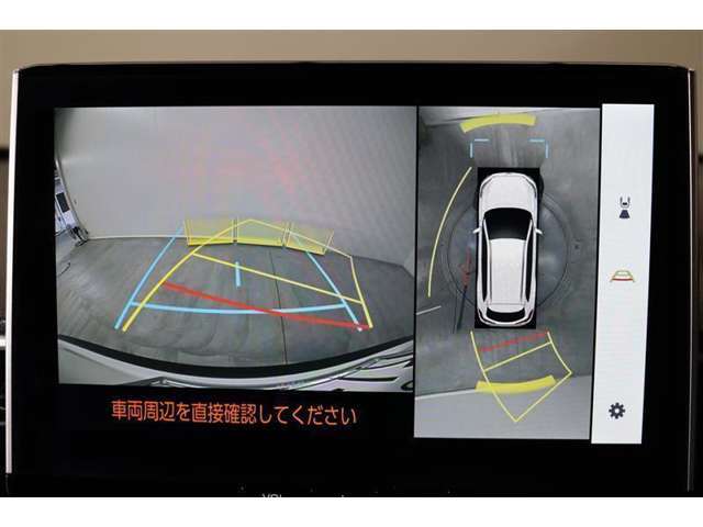 車両を上から見たような映像表示するパノラミックビューモニター付き！