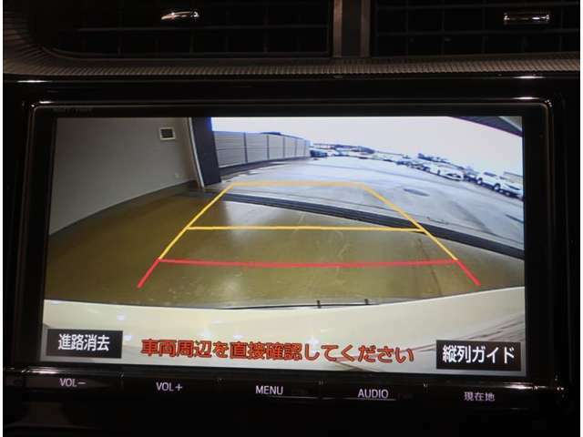 バックガイドモニターで、後方を確認しながら安心して駐車することができます。運転初心者も熟練者も必須の機能ですよ！