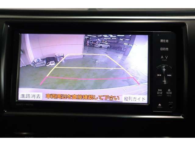 ガイドラインで車両間隔をつかみやすくなっています。バック時に見ずらい場所や狭い駐車場で便利です♪