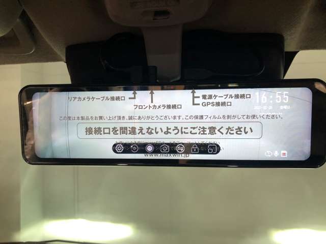 デジタルインナーミラー型ドライブレコーダー装着です☆前後撮影タイプであおり運転や事故もフルカバー☆