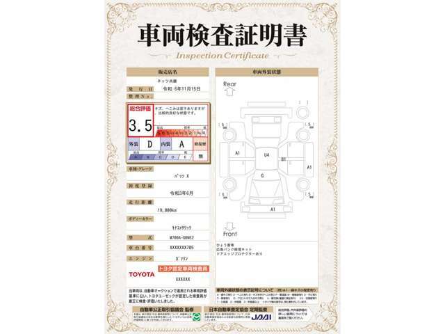 クルマに詳しくない方にも安心していただけるよう点数表記しております☆