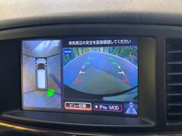 【アラウンドビューモニター】専用のカメラにより、上から見下ろしたような視点で360度クルマの周囲を確認することができます☆死角部分も確認しやすく、狭い場所での切り返しや駐車もスムーズに行えます。