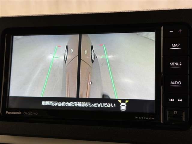 サイドモニターがあれば、見えにくい側方下部も確認可能できます。