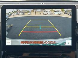 【バックモニター】後ろのカメラの映像をモニターに映し出すことができます！後方の見えない死角や、障害物との距離感をしっかり確認することができます！駐車が苦手な方におすすめです。